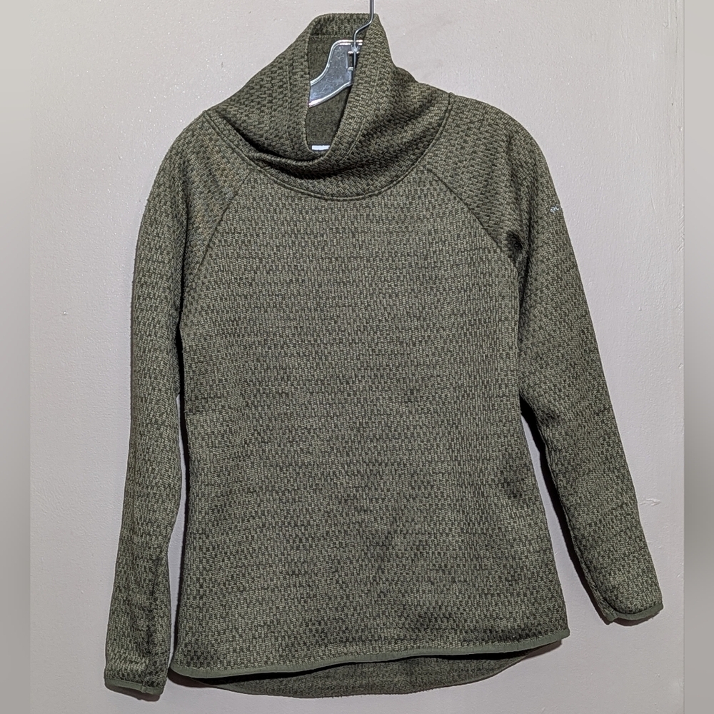 Columbia Sportswear Mock Neck Pullover, Size:Small, Color:Green